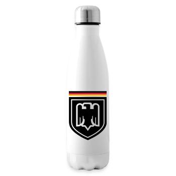 Deutschland Adler Abzeichen 01 - Isolierflasche - Weiß - Rechts
