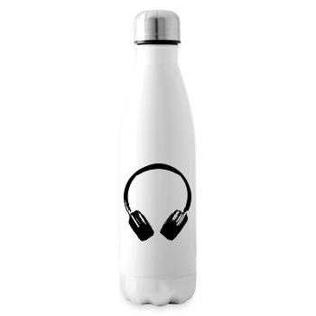 headphones sound - Insulated Water Bottle - white - Right