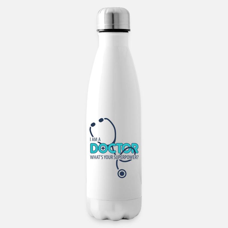 Ich bin ein Arzt - Isolierflasche - Weiß