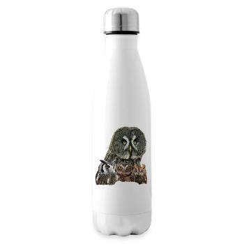 Eulen - Isolierflasche - Weiß - Rechts