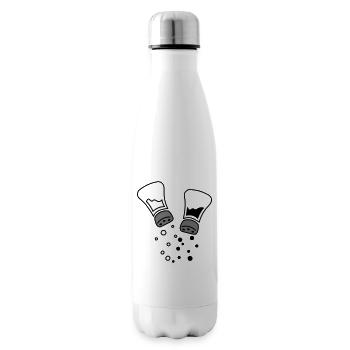 Salière et poivrière - des amis pour toujours :) - Bouteille isotherme - blanc - Droite