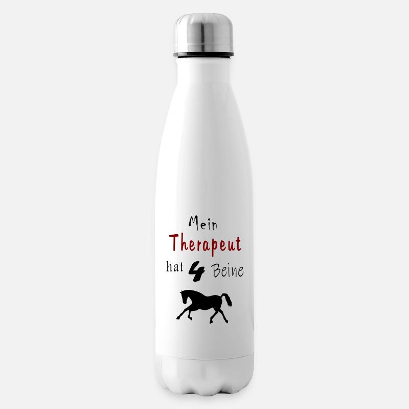 Therapeut Pferd - Isolierflasche - Weiß