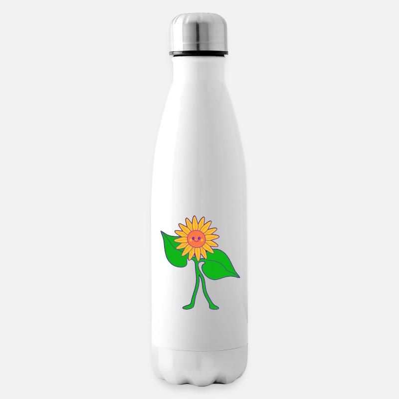 sonnenblume - Isolierflasche - Weiß