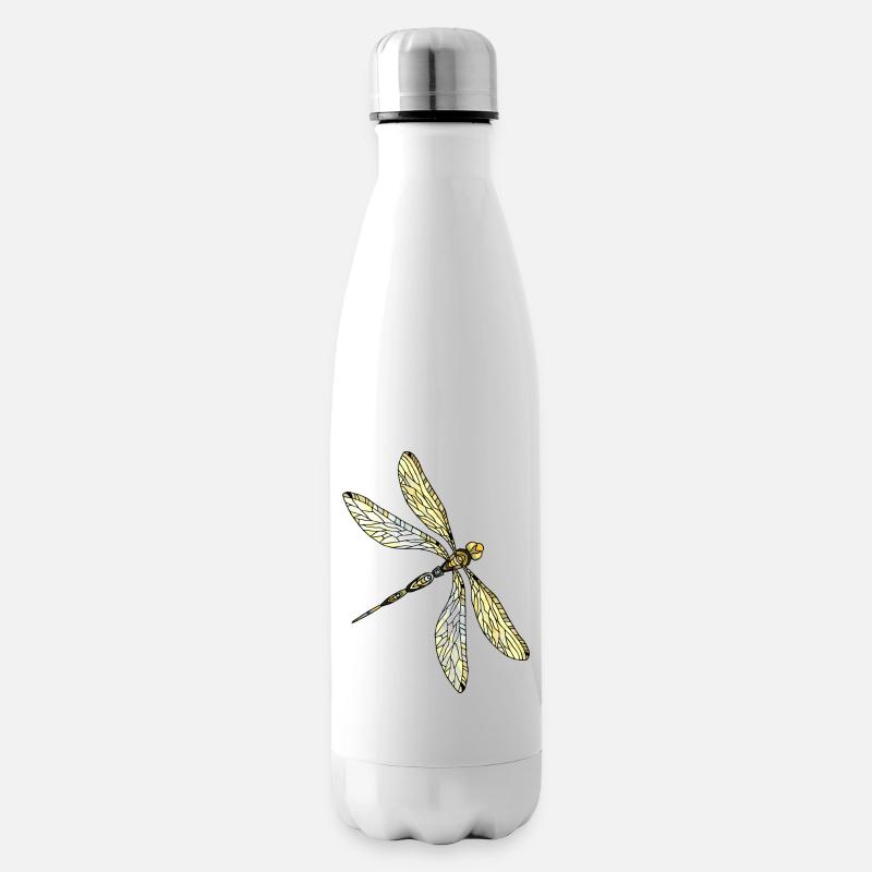 Libelle - Isolierflasche - Weiß