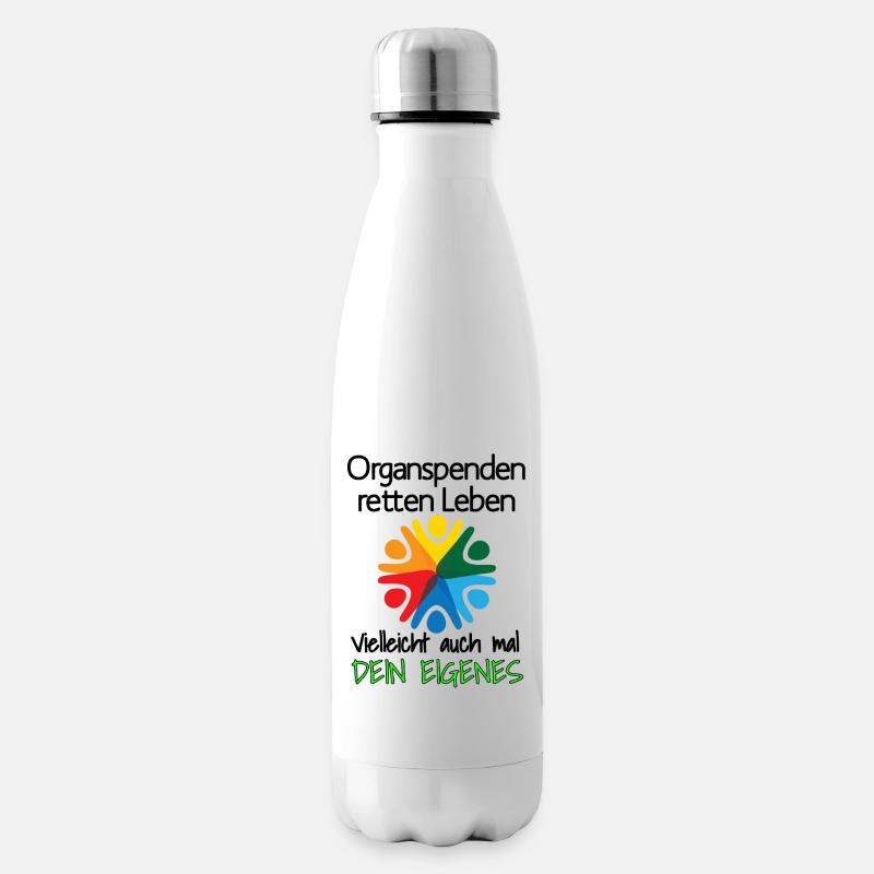 Organspenden retten Leben 24 - Isolierflasche - Weiß