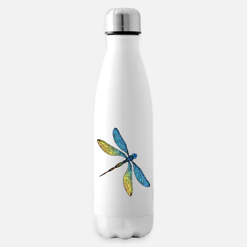 Libelle - Isolierflasche - Weiß