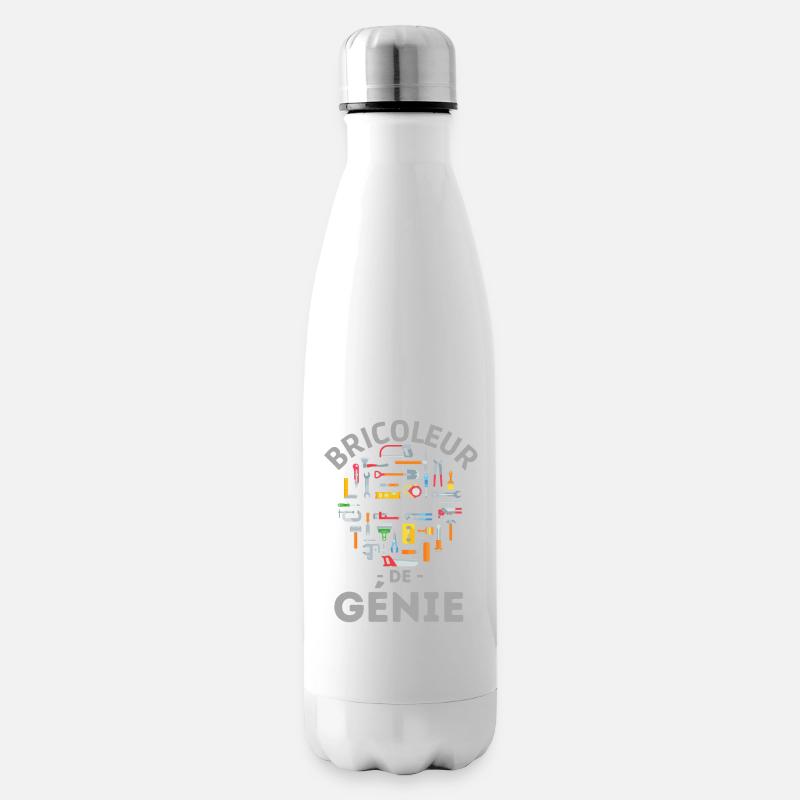 Bricoleur de génie - Bouteille isotherme - blanc