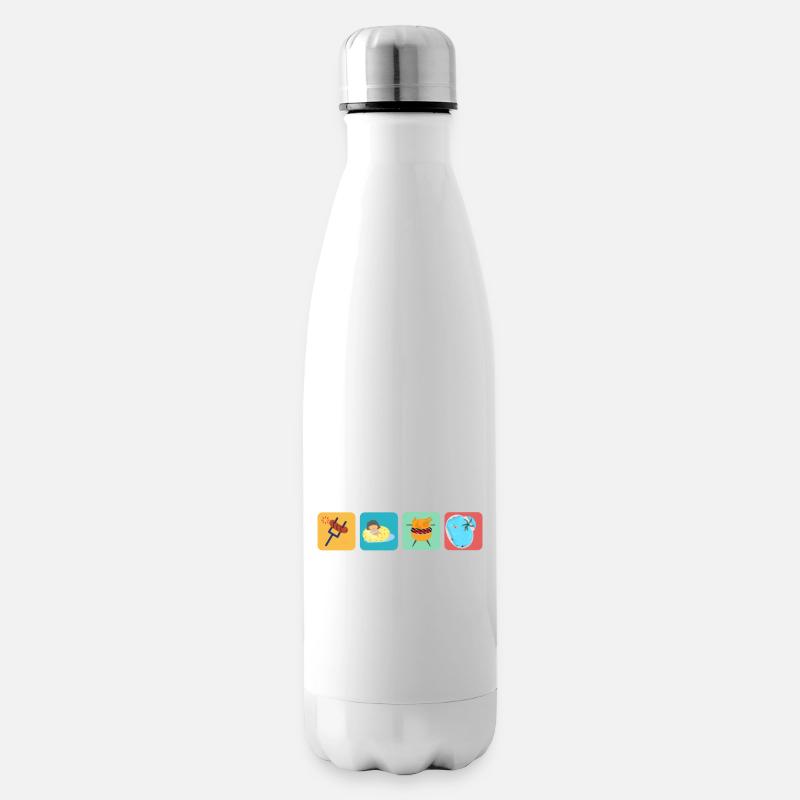 Sommer - Isolierflasche - Weiß