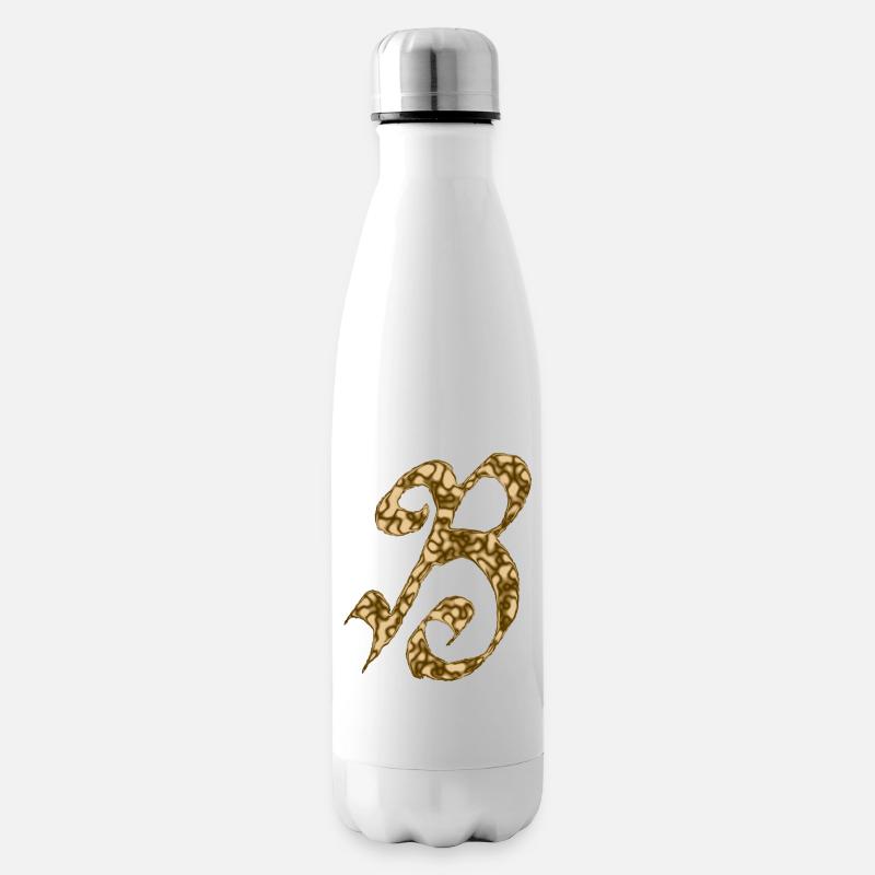 B / Initiale - Isolierflasche - Weiß