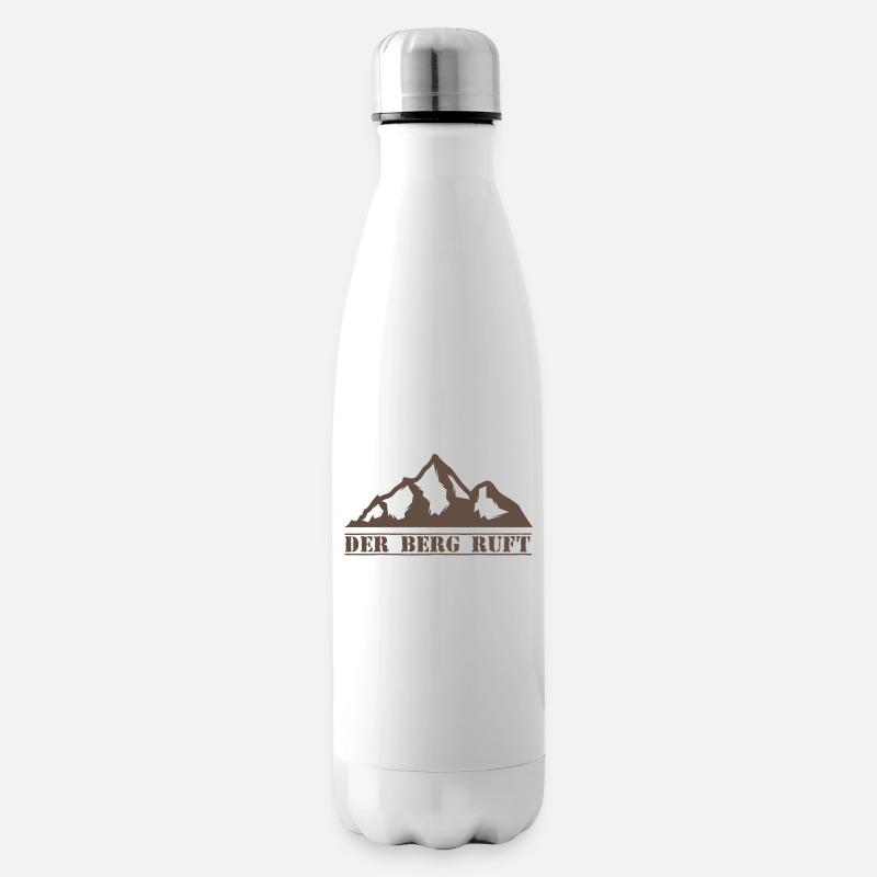 Der Berg ruft - Isolierflasche - Weiß