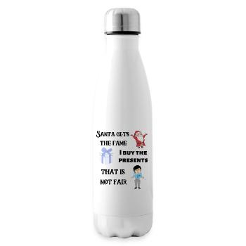 Santa gets the fame - Insulated Water Bottle - white - Right