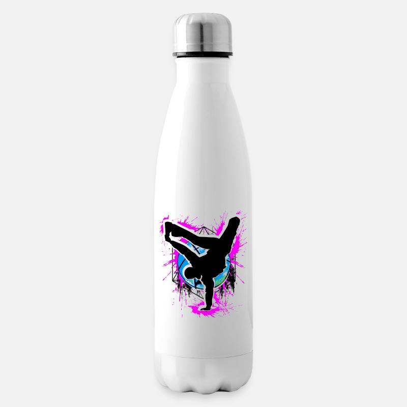 Breakdance - Breakdancer - Breakdancing - BBoy - Bouteille isotherme - blanc