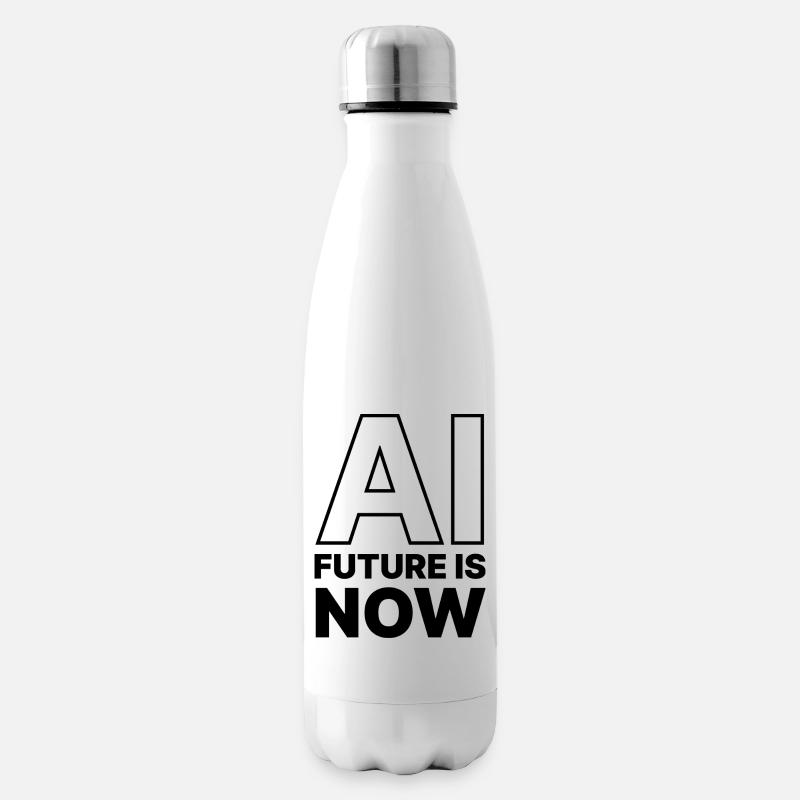 KI KÜNSTLICHE INTELLIGENZ - Isolierflasche - Weiß