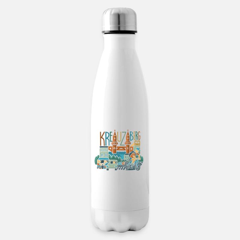 Kreuzberg color - Isolierflasche - Weiß
