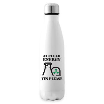 Kernenergie, Ja bitte, Atomkraft - Isolierflasche - Weiß - Rechts