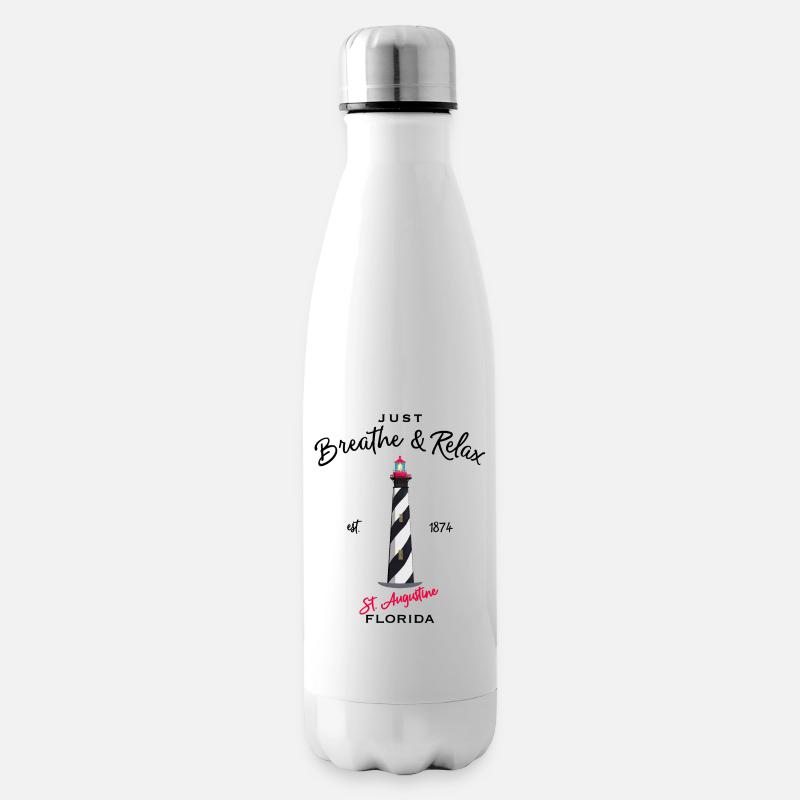 Floride, Phare de St. Augustine - Bouteille isotherme - blanc