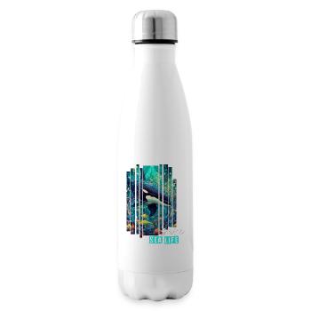 Sauvez la vie marine - Bouteille isotherme - blanc - Droite