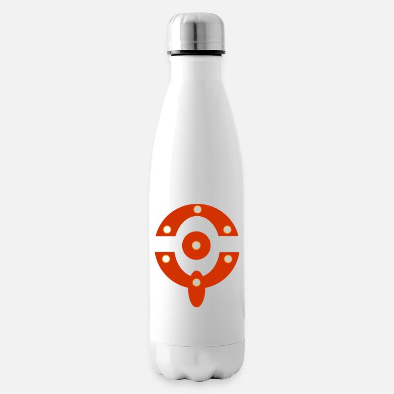 Motif N°10 - Bouteille isotherme - blanc