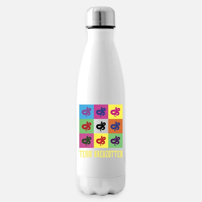 Team Kreuzotter - Isolierflasche - Weiß