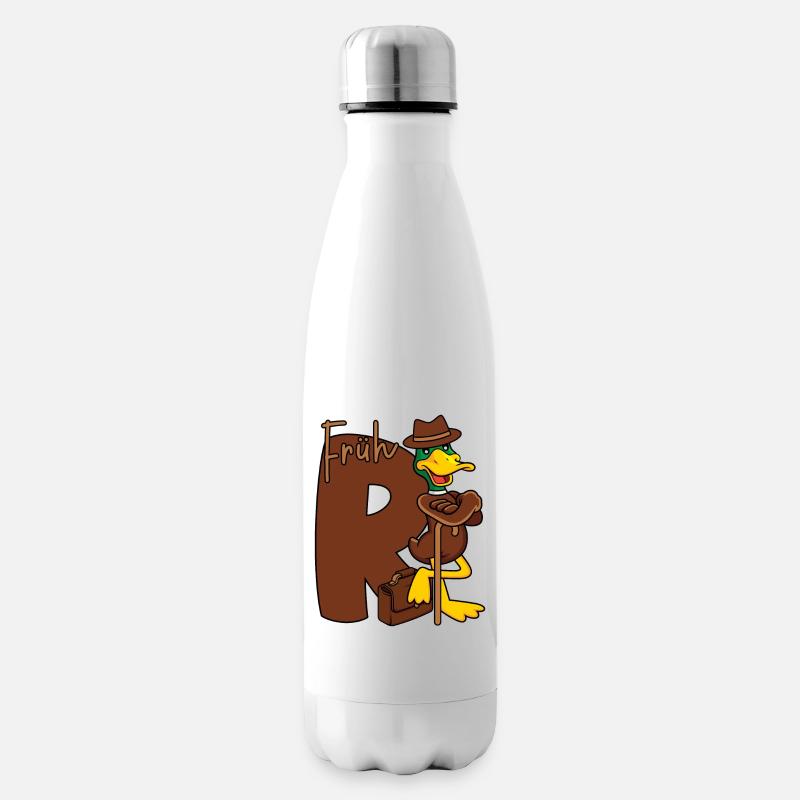 Frührente Rente R Ente Frührentnerin Frührentner - Isolierflasche - Weiß