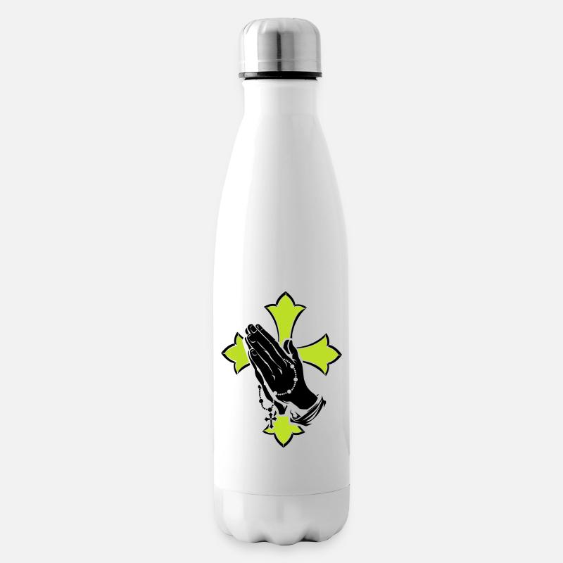praying hands - Isolierflasche - Weiß