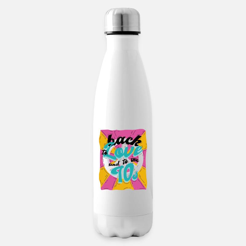 70s - Isolierflasche - Weiß