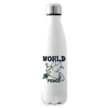 420 Colombe mondiale de la paix 1 - Bouteille isotherme - blanc - Droite