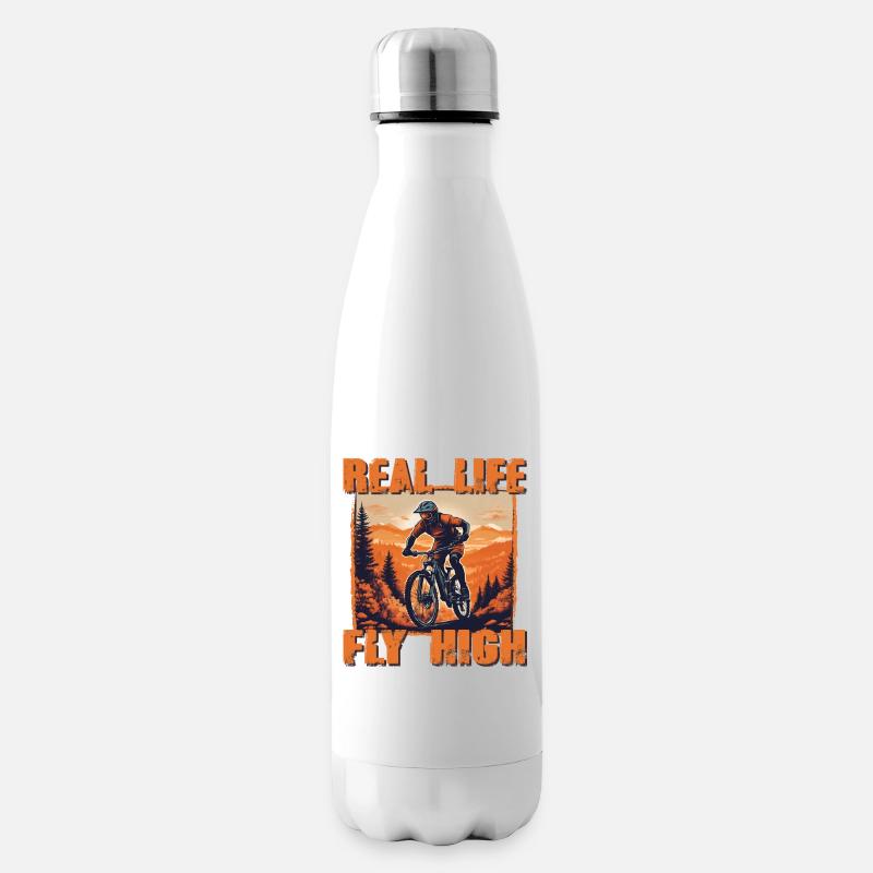MTB 6 vintage orange - Isolierflasche - Weiß