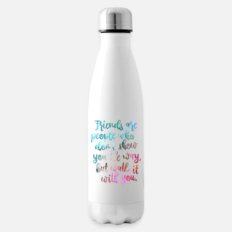 Gute Freunde - Isolierflasche - Weiß