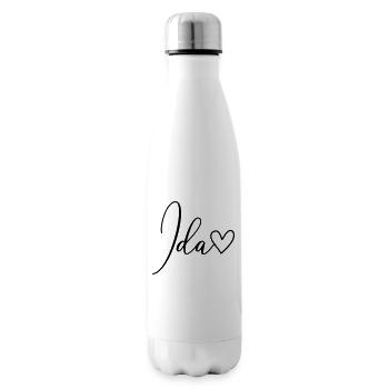 Ida Surname First Name Girl - Insulated Water Bottle - white - Right