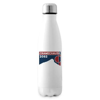 Mont Chamechaude Ski Touring Hiking Grenoble Souvenir - Insulated Water Bottle - white - Right