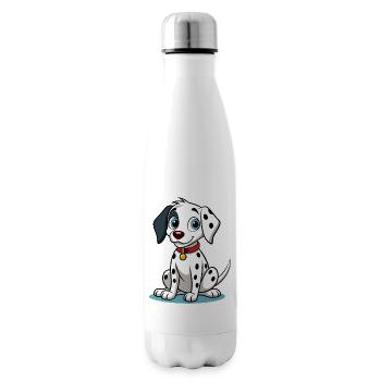 Kuriose dalmatinische Neigekopf-Kunst - Isolierflasche - Weiß - Rechts