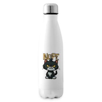 Chaton en colère dit NON - Bouteille isotherme - blanc - Droite