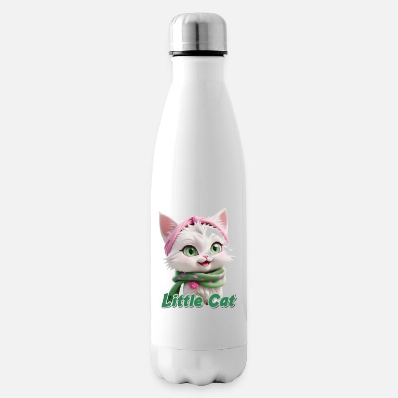 Kitten - Insulated Water Bottle - white