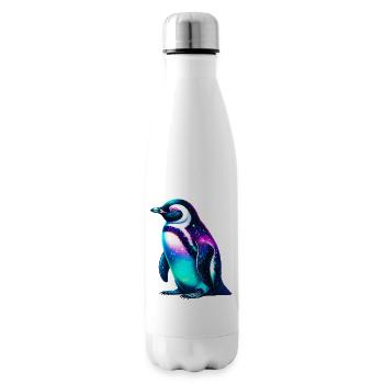 Aurora Borealis Penguin - Insulated Water Bottle - white - Right