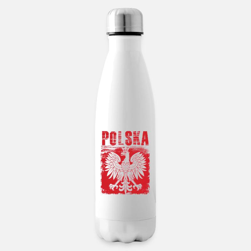 Pologne - Bouteille isotherme - blanc