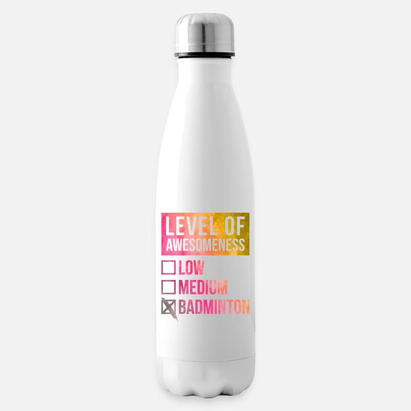badminton - Bouteille isotherme - blanc