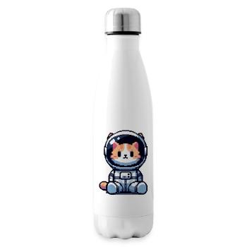 Cosmic Cat Entdecker - Isolierflasche - Weiß - Rechts