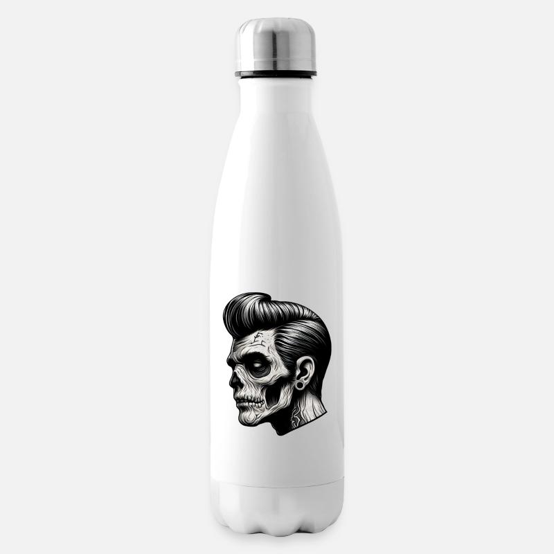 Rockabilly Zombie Vibes - Isolierflasche - Weiß
