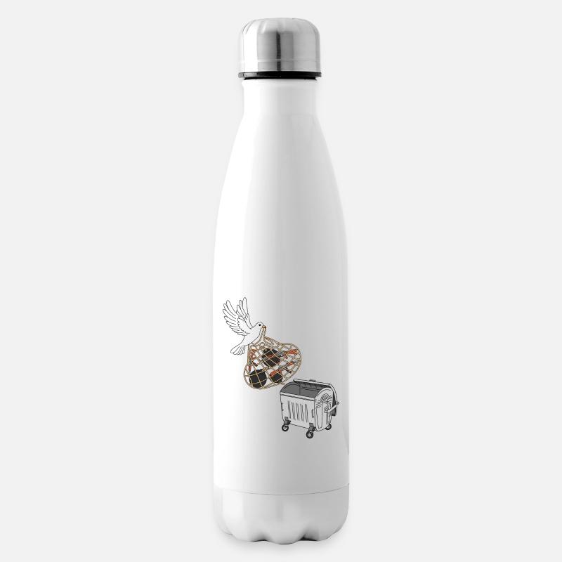 Weltfriedenstag - Isolierflasche - Weiß