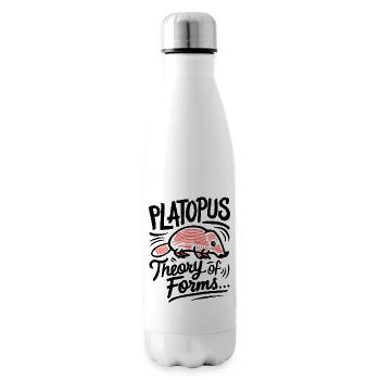 Theory of Forms - Platopus Design - Insulated Water Bottle - white - Right