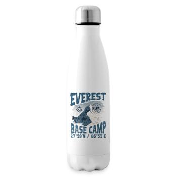 Everest-Basislager Nepal Kopieren - Isolierflasche - Weiß - Rechts