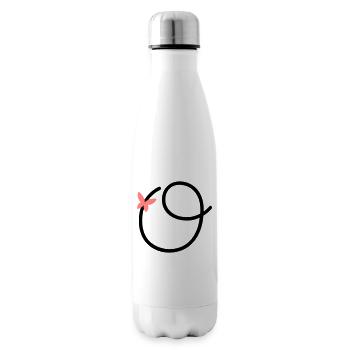 Lettre O Papillon Lettre - Bouteille isotherme - blanc - Droite