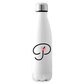 Lettre P Papillon Lettre - Bouteille isotherme - blanc - Droite