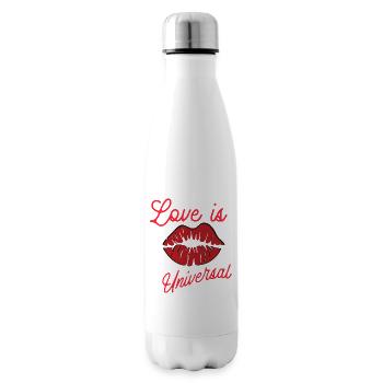 Liebe ohne Grenzen - Isolierflasche - Weiß - Rechts