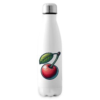 Vogel-Kirsche - Isolierflasche - Weiß - Rechts