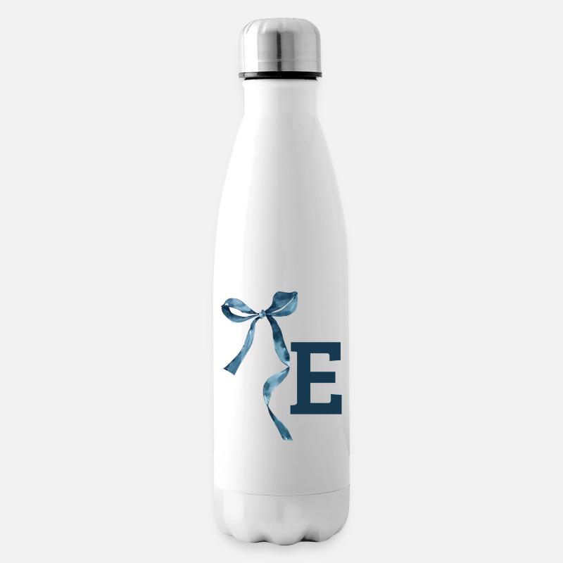 Monogramm und Geschenkidee - Isolierflasche - Weiß