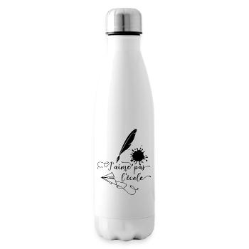 I don't like school - Insulated Water Bottle - white - Right