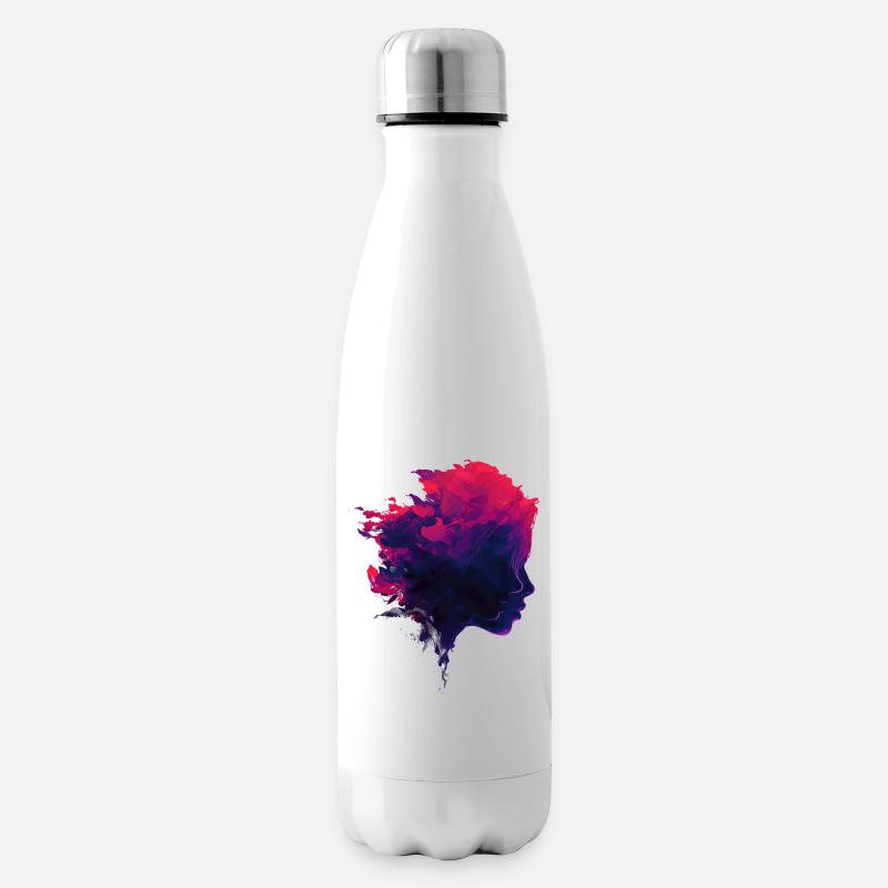 Crimson_Flow_Profile - Isolierflasche - Weiß