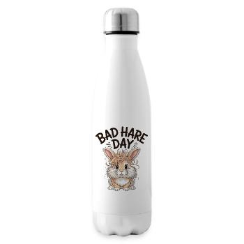 Animal Humour Lapin Tête Lion - Bouteille isotherme - blanc - Droite